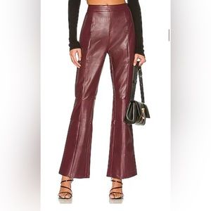 REVOLVE Leather Flare pants